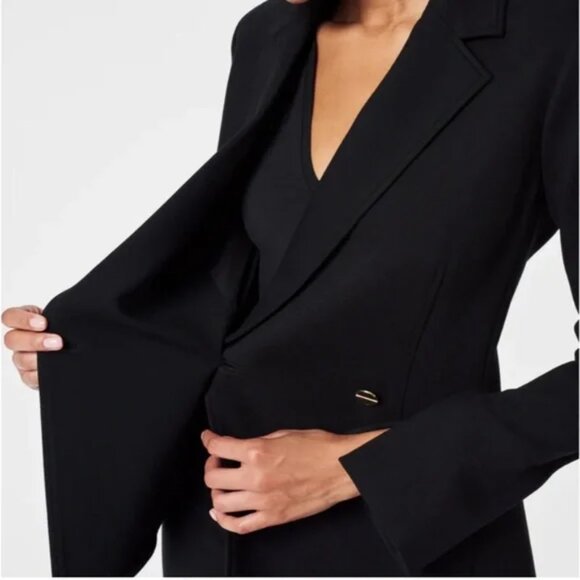 Spanx Perfect Asymmetrical Blazer Black Women's Size S NWT - Picture 6 of 13